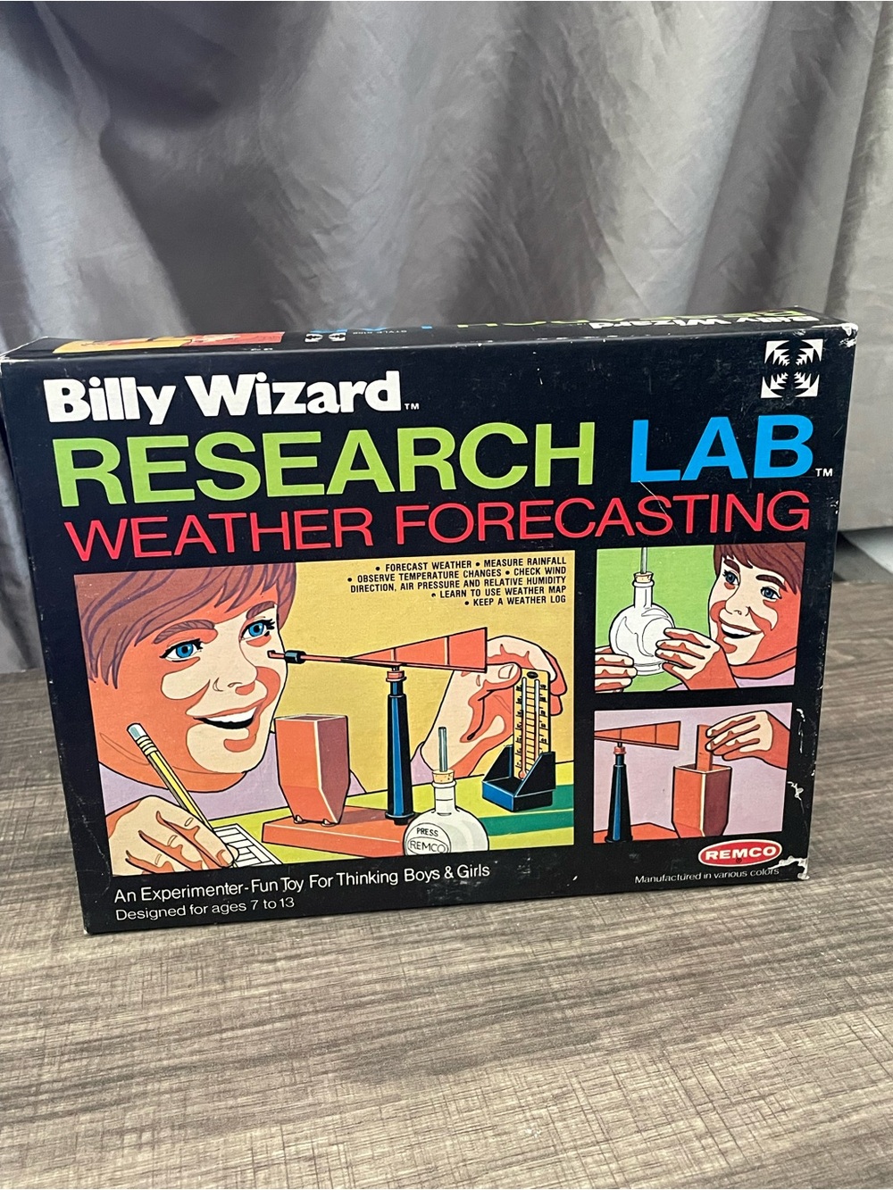 Vintage 1973 Remco Billy Wizard Research Lab Weather Forecasting Kit - Model 415